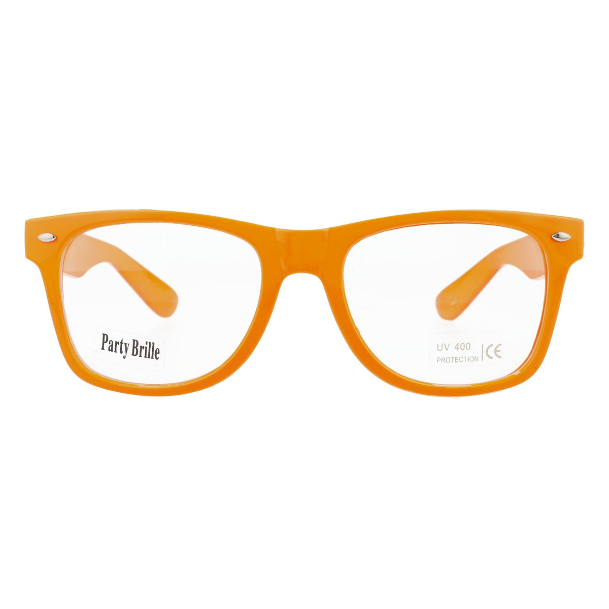 Lunettes de soleil orange Lunettes de fête Lunettes amusantes – Vue 2