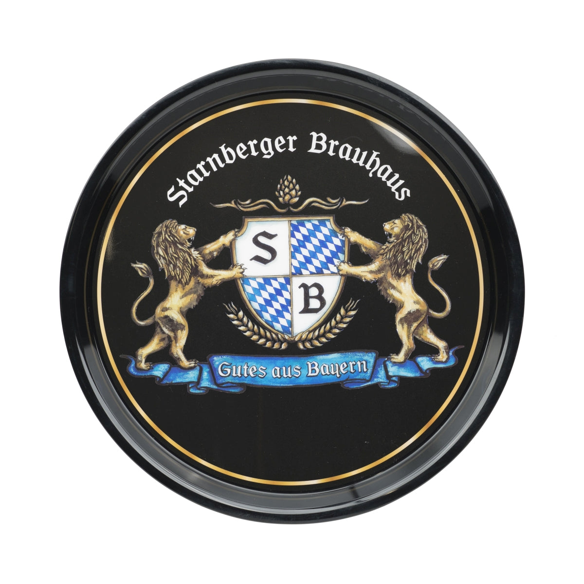 Plateau à bière Starnberger Brauhaus 37 cm Plateau de service pour serveurs Verres Bar