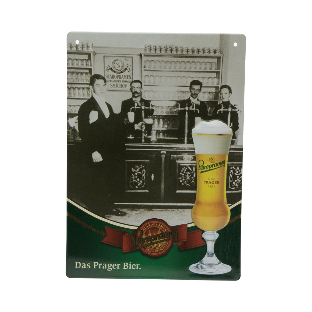 Staropramen Bière Plaque métallique Décoration murale Plaque murale Plaque nostalgique petite