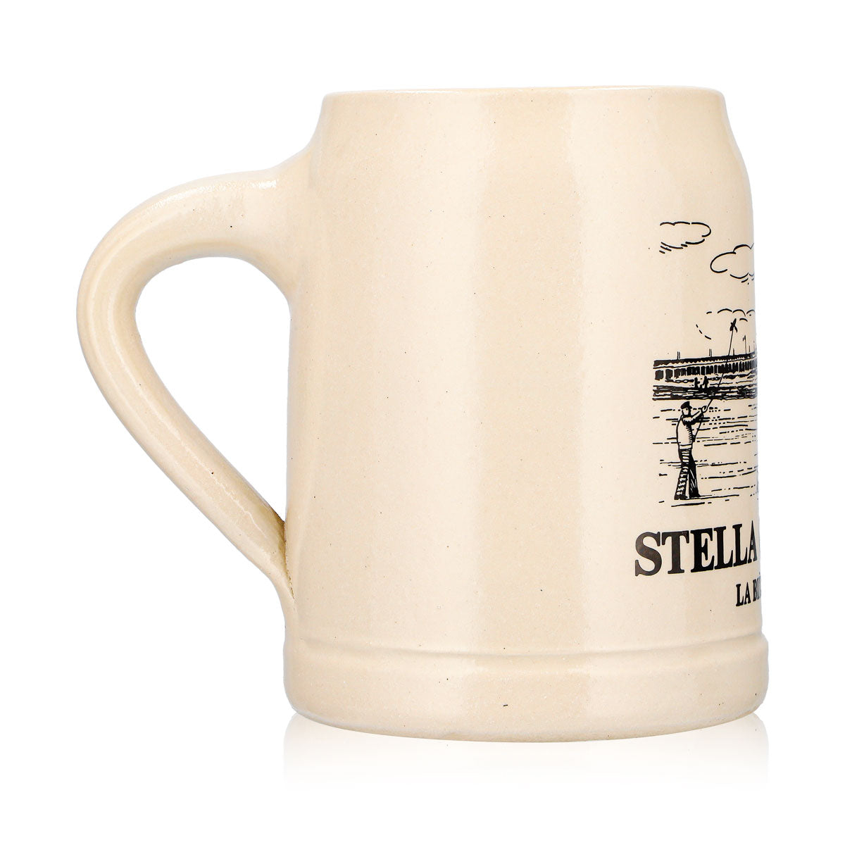 Verre à bière Stella Artois, chope en terre cuite, 0,5 l, motif « La Bière Belge » – Vue 4