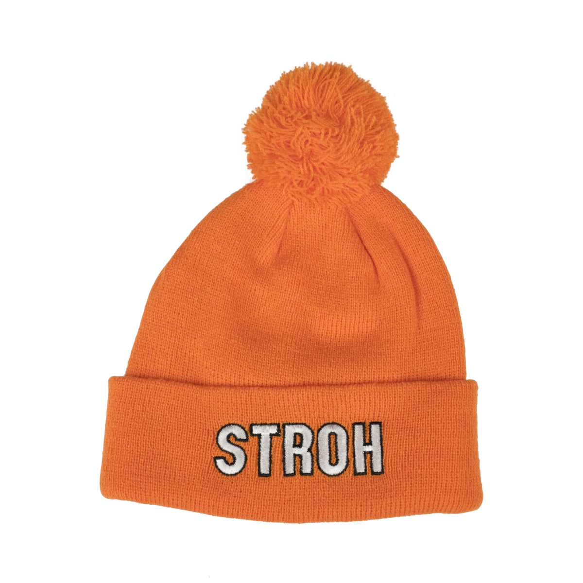 Bonnet en laine tricoté avec pompon, couleur paille, taille unique, unisexe, pour l'hiver
