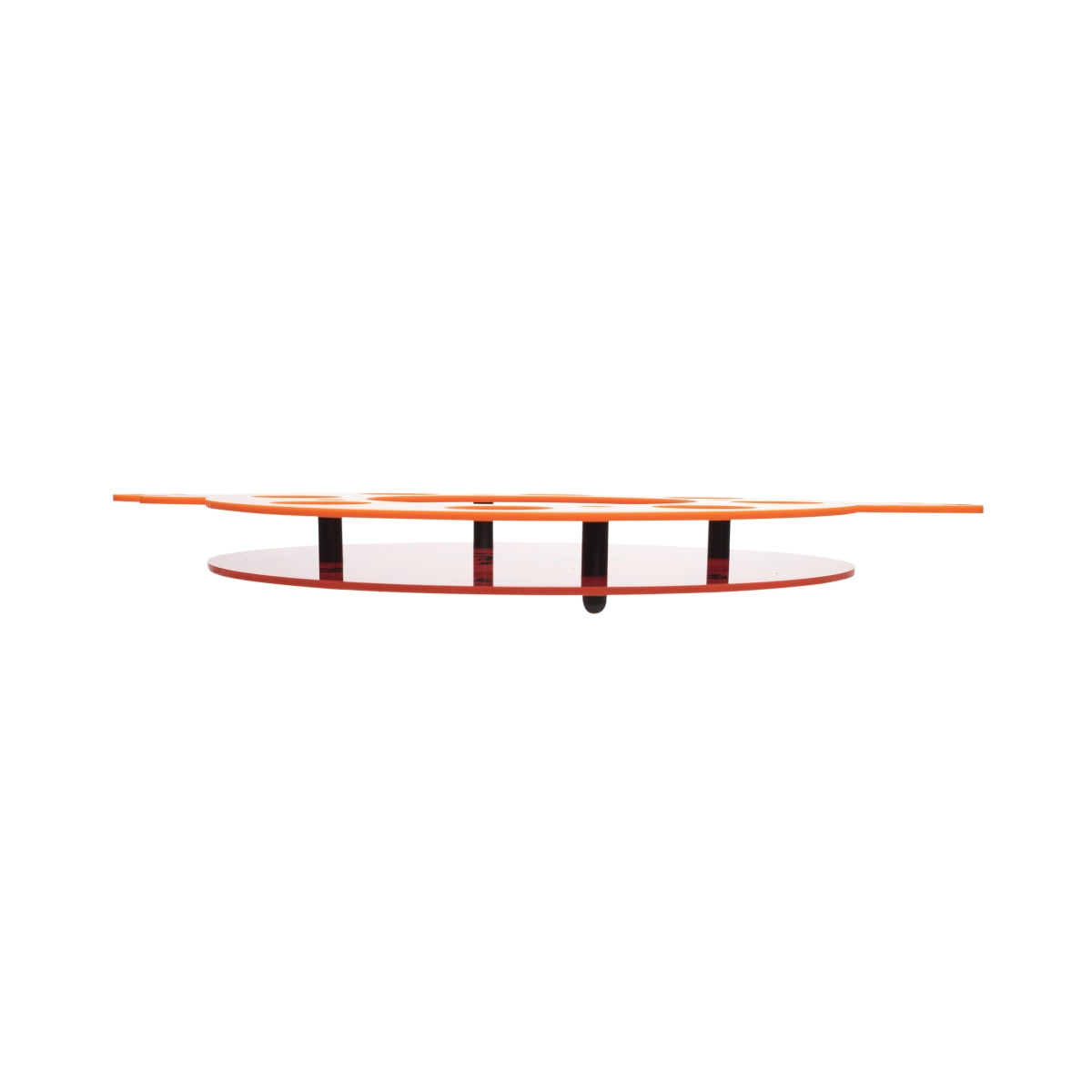 Plateau à rhum en paille Verres à shot Plateau de service Fire Ring orange – Vue 3