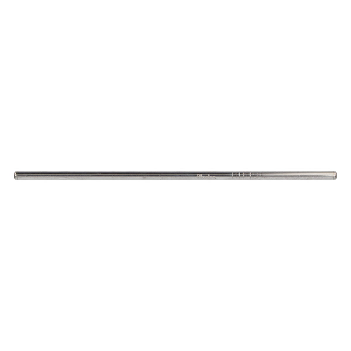 Paille « Steel » « Seinalco » argent/beige, avec brosse de nettoyage et pochette – Vue 2