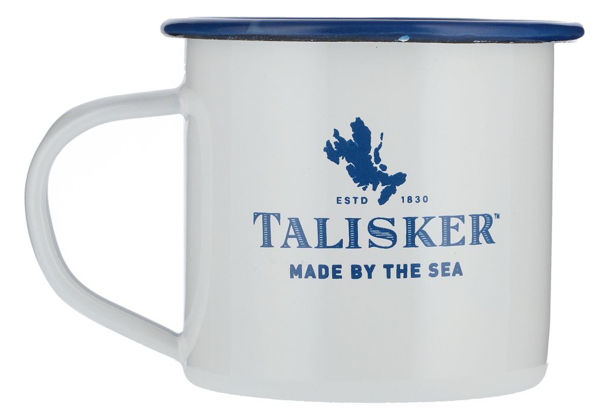 Talisker Tasse en verre 0,38l Verre à anse Tasse en métal Whiskey Tumbler