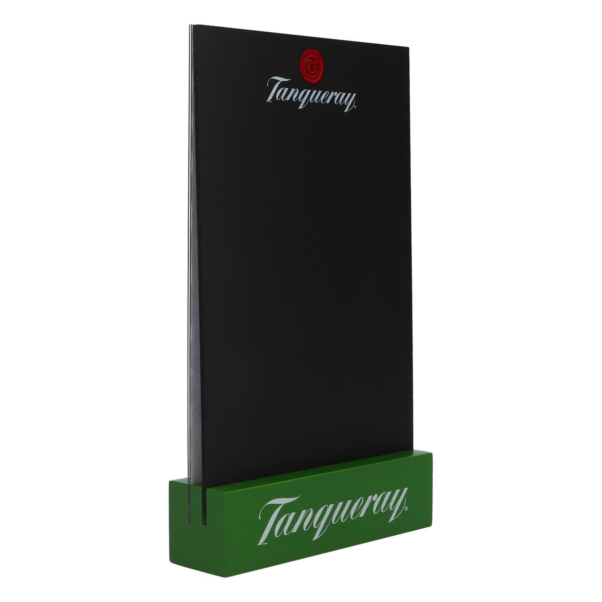 Tanqueray Gin Tableau noir en bois véritable pour table Présentoir de table Menus