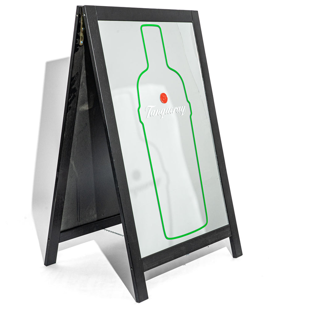 Tanqueray Chevalet publicitaire ardoise à craie A Frame miroir 69 x 115 cm