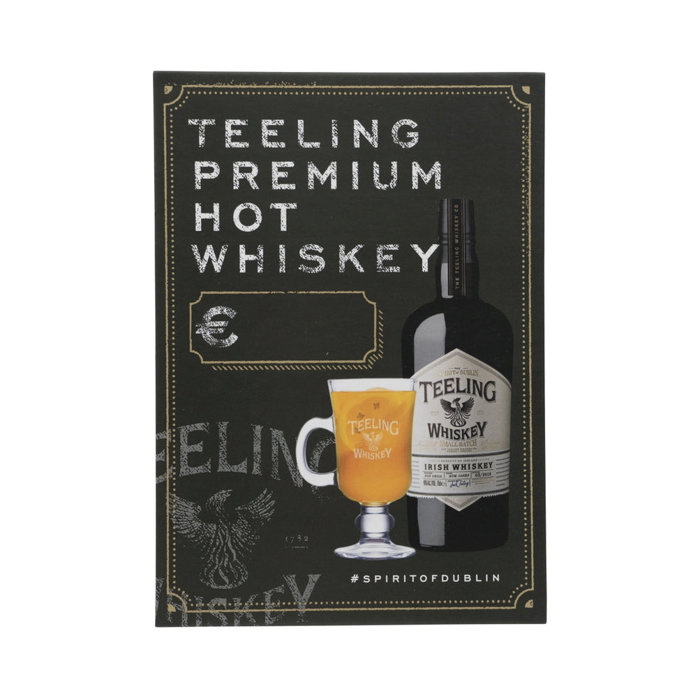 Teeling Whiskey Présentoir de table A5 Hot Whiskey Panneau publicitaire Décoration Bar Café