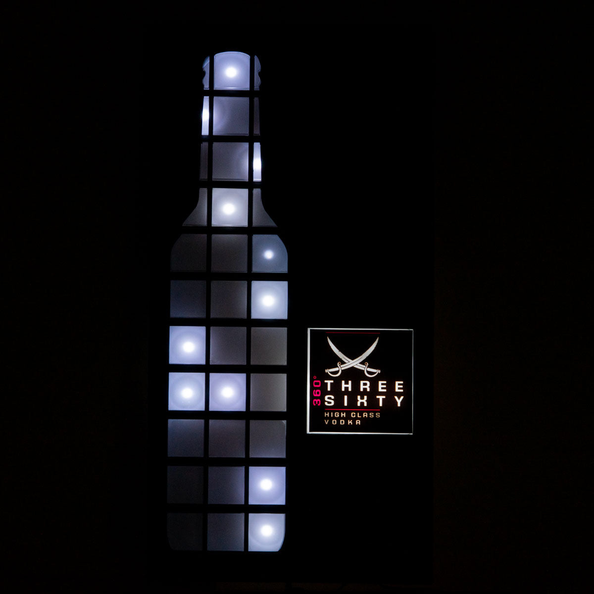 Three Sixty Enseigne lumineuse Luminated LED Wallsign Décoration de bar Merch B-WARE – Vue 4