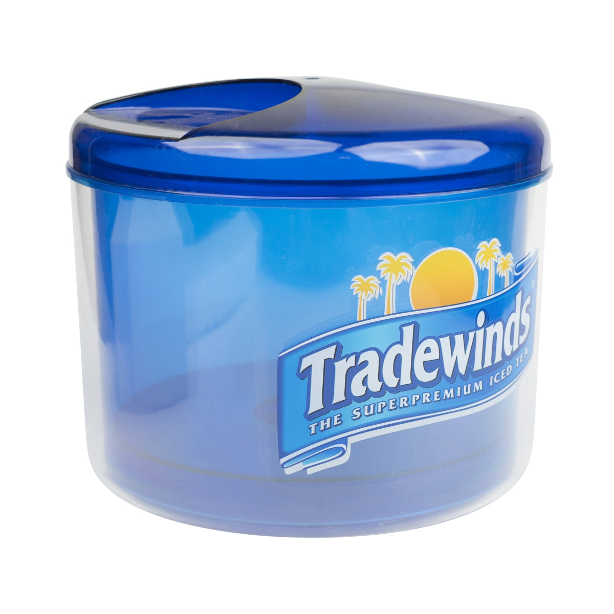 Tradewinds Boîte à glaçons ronde 29 cm Récipient pour glaçons Bar bleu – Vue 2