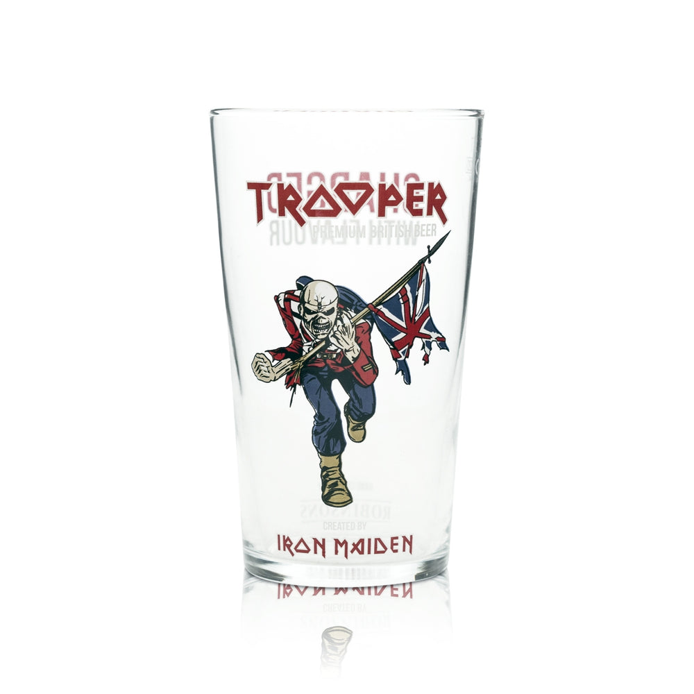 Verre à bière Trooper 0,5 l, mug Iron Maiden Robinson, verres UK Angleterre