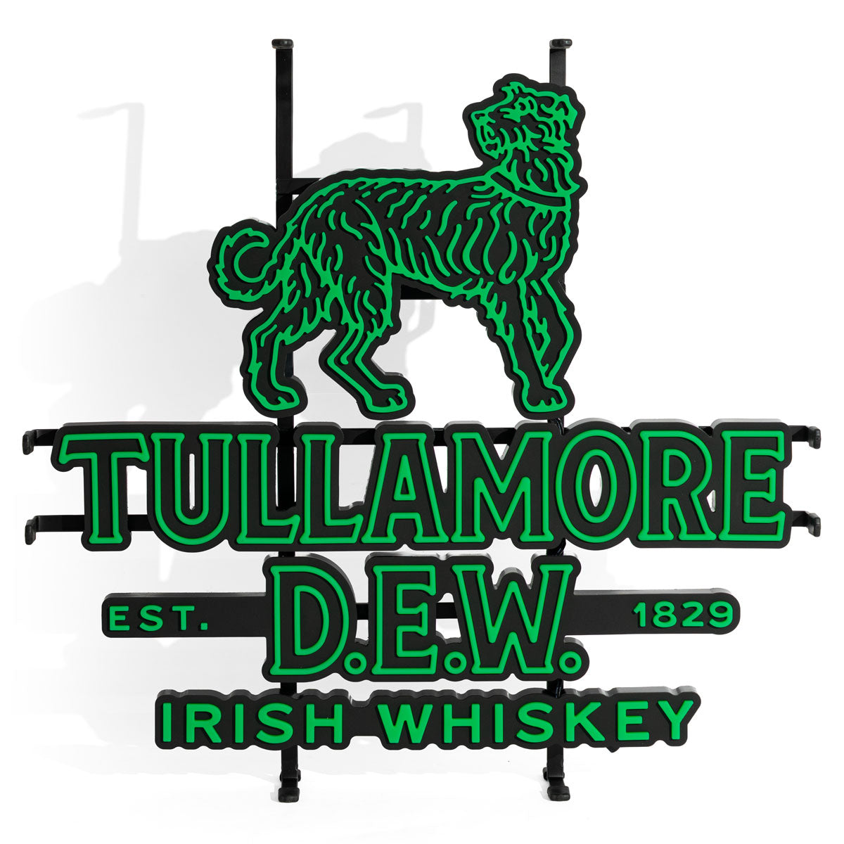 Enseigne lumineuse LED Tullamore Dew Whisky Enseigne lumineuse avec bloc d'alimentation – Vue 2