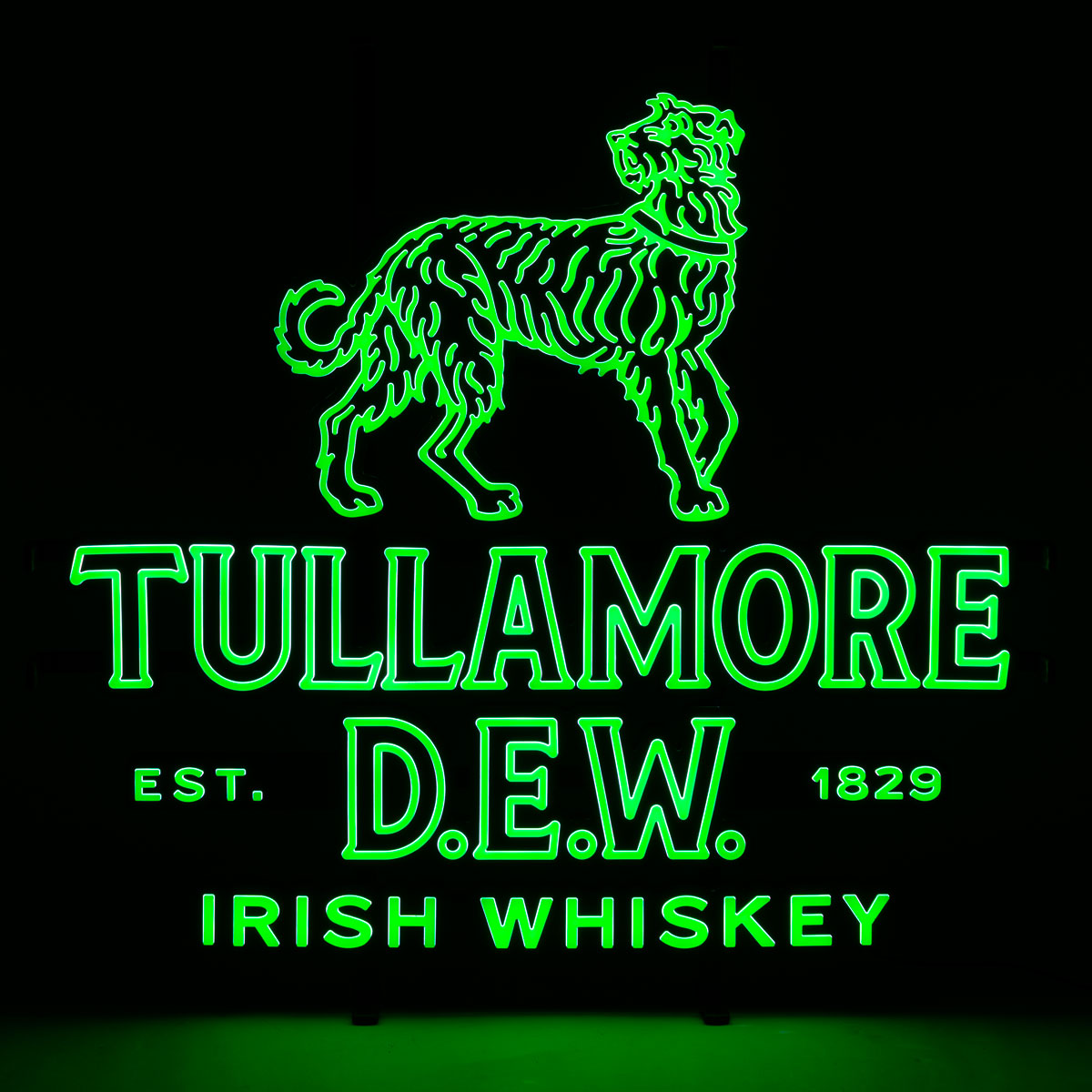 Enseigne lumineuse LED Tullamore Dew Whisky Enseigne lumineuse avec bloc d'alimentation – Vue 5