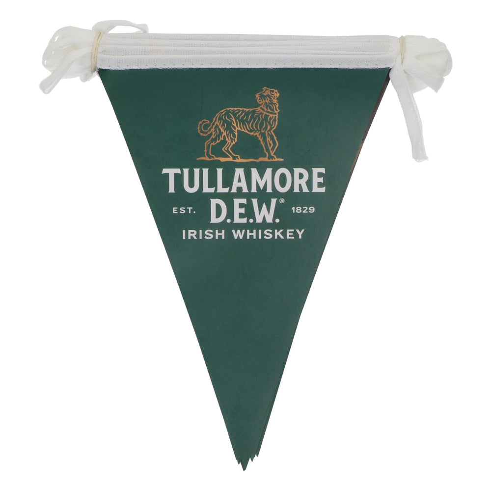 Guirlande de fête Tullamore Dew Whisky Guirlande de fanions verte