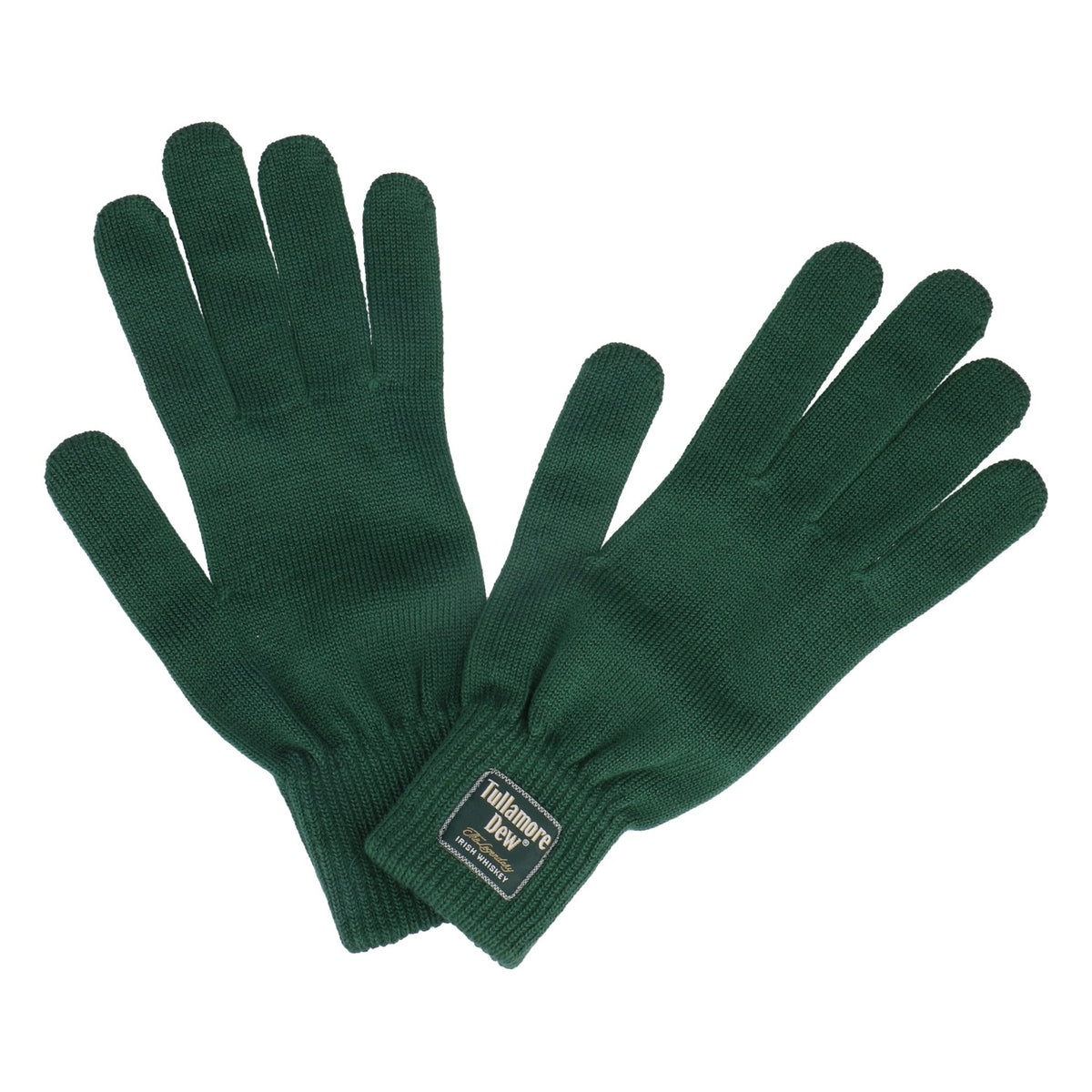 Gants en laine Tullamore Dew Whisky Gants d'hiver tricotés verts pour hommes
