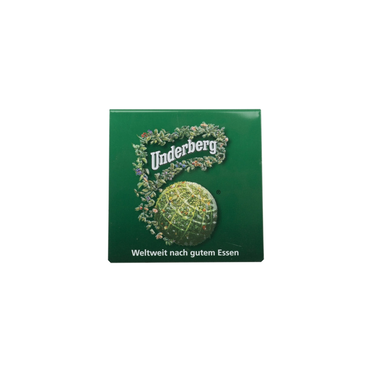 Underberg présentoir vert en métal image en relief table menu panneau publicitaire