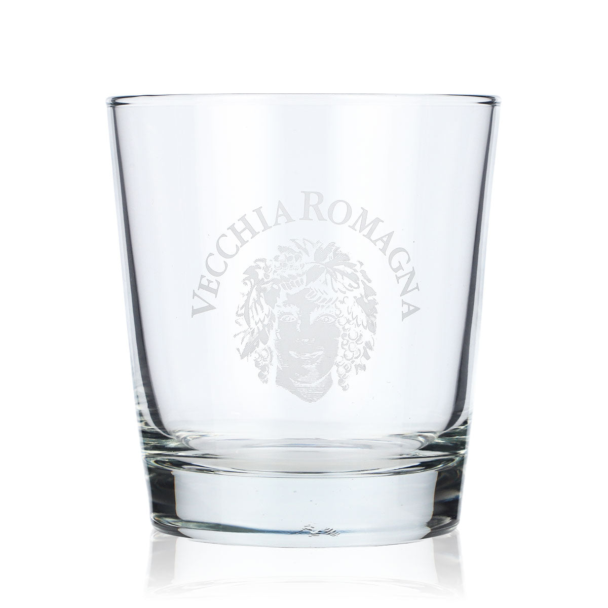 Verre à cognac Vecchia Romagna Verre droit 0,3 l Logo blanc