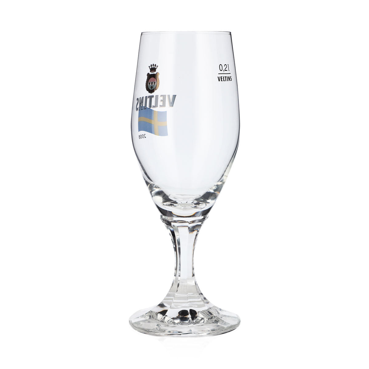 Verre à bière Veltins 0,2 l, verre en forme de coupe, édition spéciale Euro 2008 en Suède, verre à bière « pint » – Vue 3
