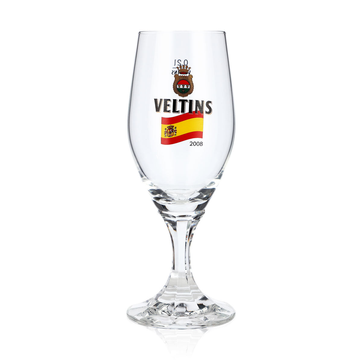 Verre à bière Veltins 0,2 l, verre en forme de coupe, édition spéciale Euro 2008 Espagne, verre à bière, verre à pils