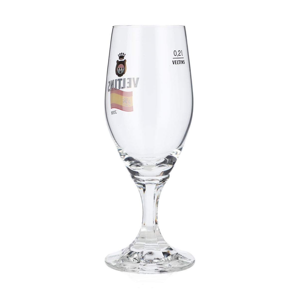 Verre à bière Veltins 0,2 l, verre en forme de coupe, édition spéciale Euro 2008 Espagne, verre à bière, verre à pils – Vue 3