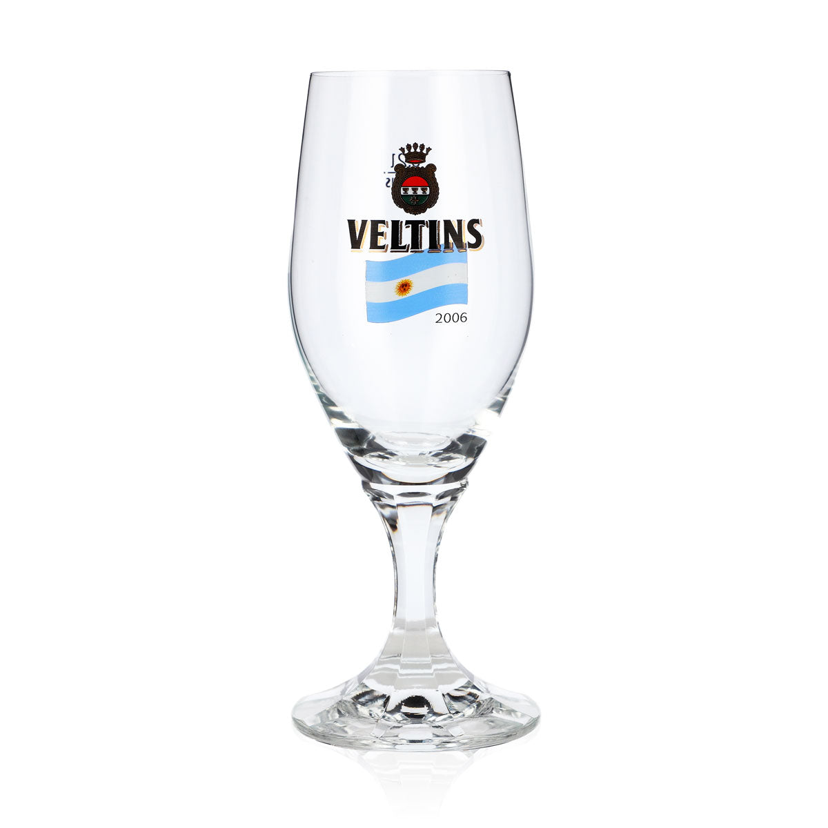 Verre à bière Veltins 0,2 l, verre en forme de coupe, Coupe du monde 2006, Argentine, édition spéciale, verre à bière « pint »