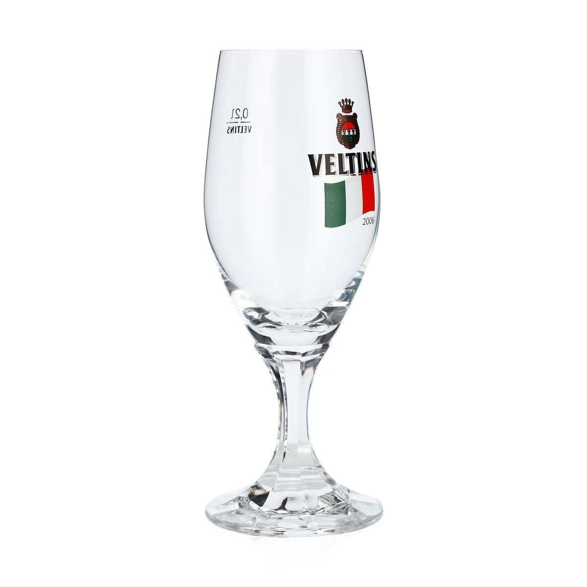 Verre à bière Veltins 0,2 l, verre en forme de coupe, Coupe du monde 2006 en Italie, édition spéciale, verre à bière, verre à pils – Vue 2
