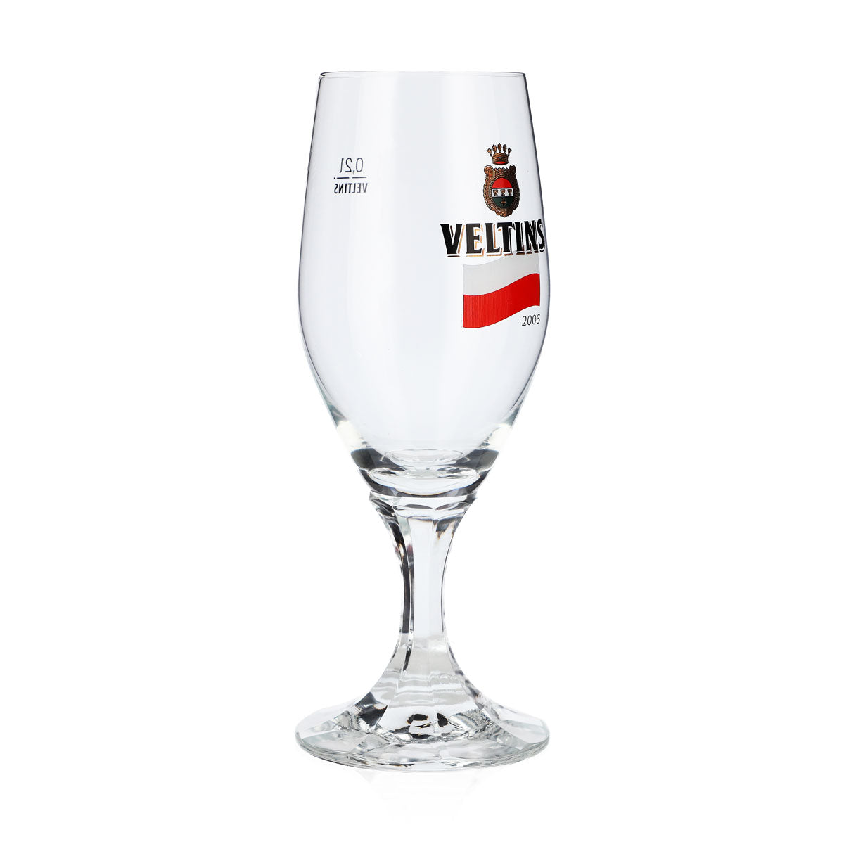 Verre à bière Veltins 0,2 l, verre en forme de coupe, édition spéciale Coupe du monde 2006 en Pologne, verre à bière, verre à pils – Vue 2