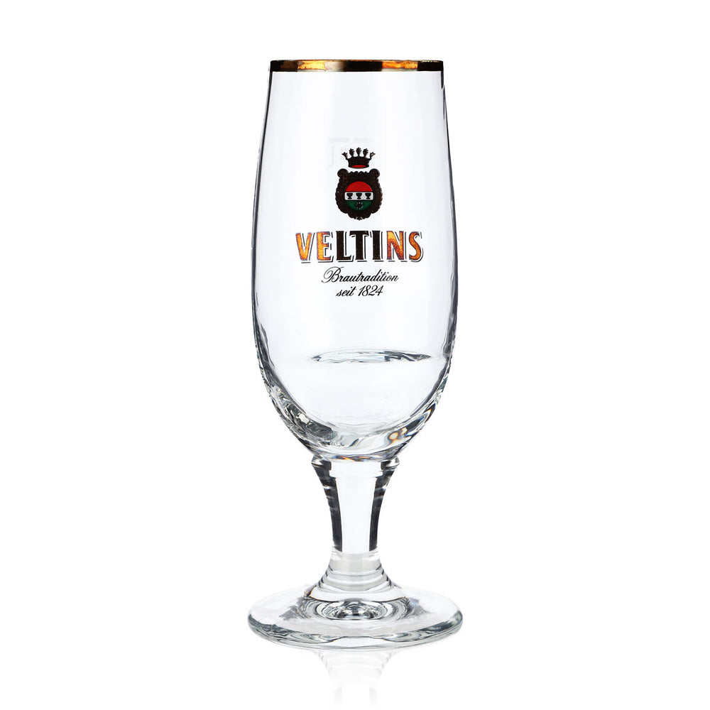 Verres à bière Veltins « Crazy » 0,2 l Verres à bière en forme de coupe Verre à bière avec poignée encastrée RC