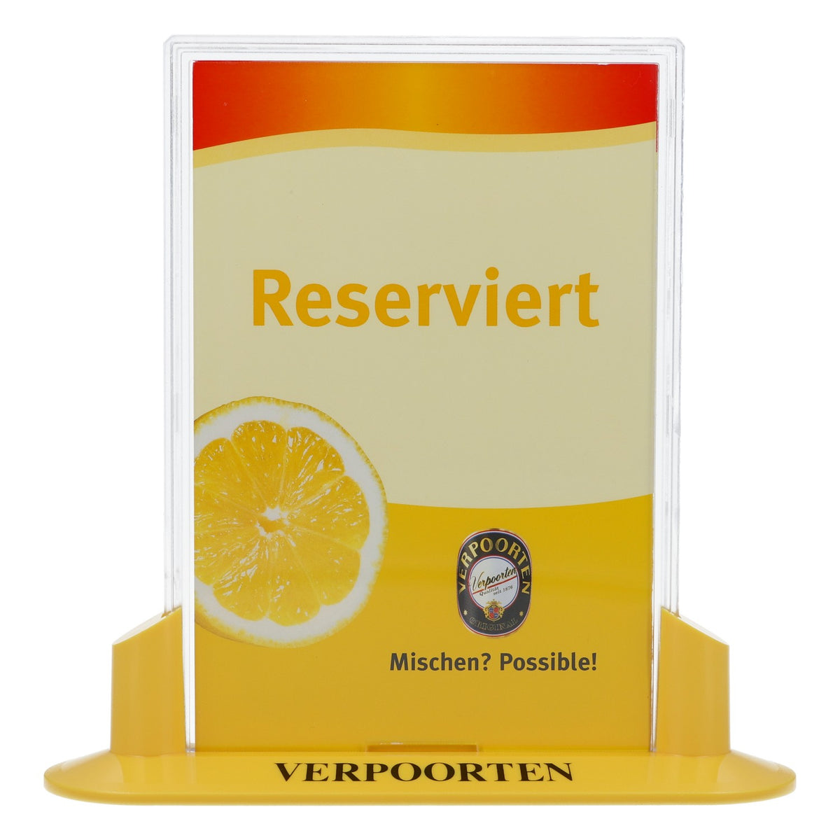 Présentoir de table pour liqueur Verpoorten Porte-cartes Mission Possible – Vue 2