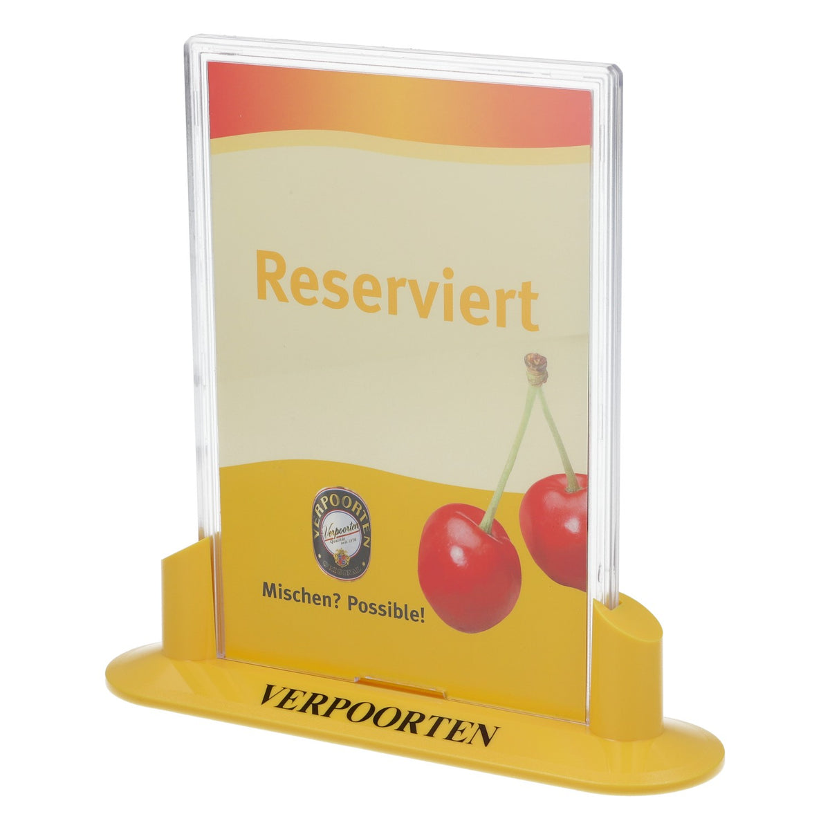 Présentoir de table pour liqueur Verpoorten Porte-cartes Mission Possible – Vue 4
