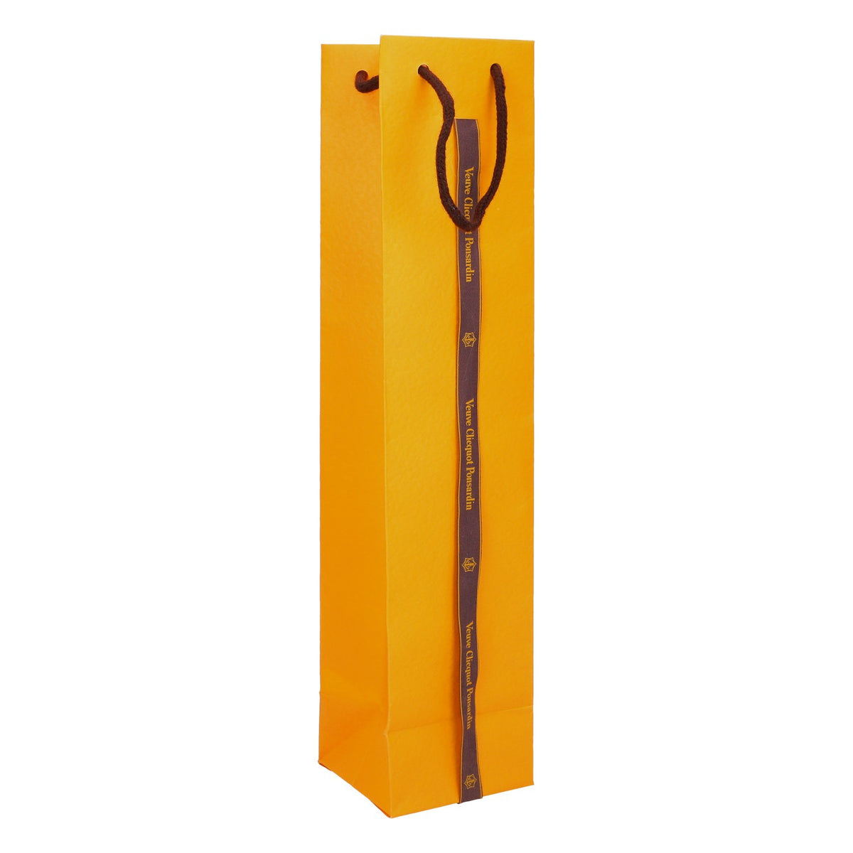 Sac pour bouteille de champagne Veuve Clicquot avec ruban 750 ml orange – Vue 3