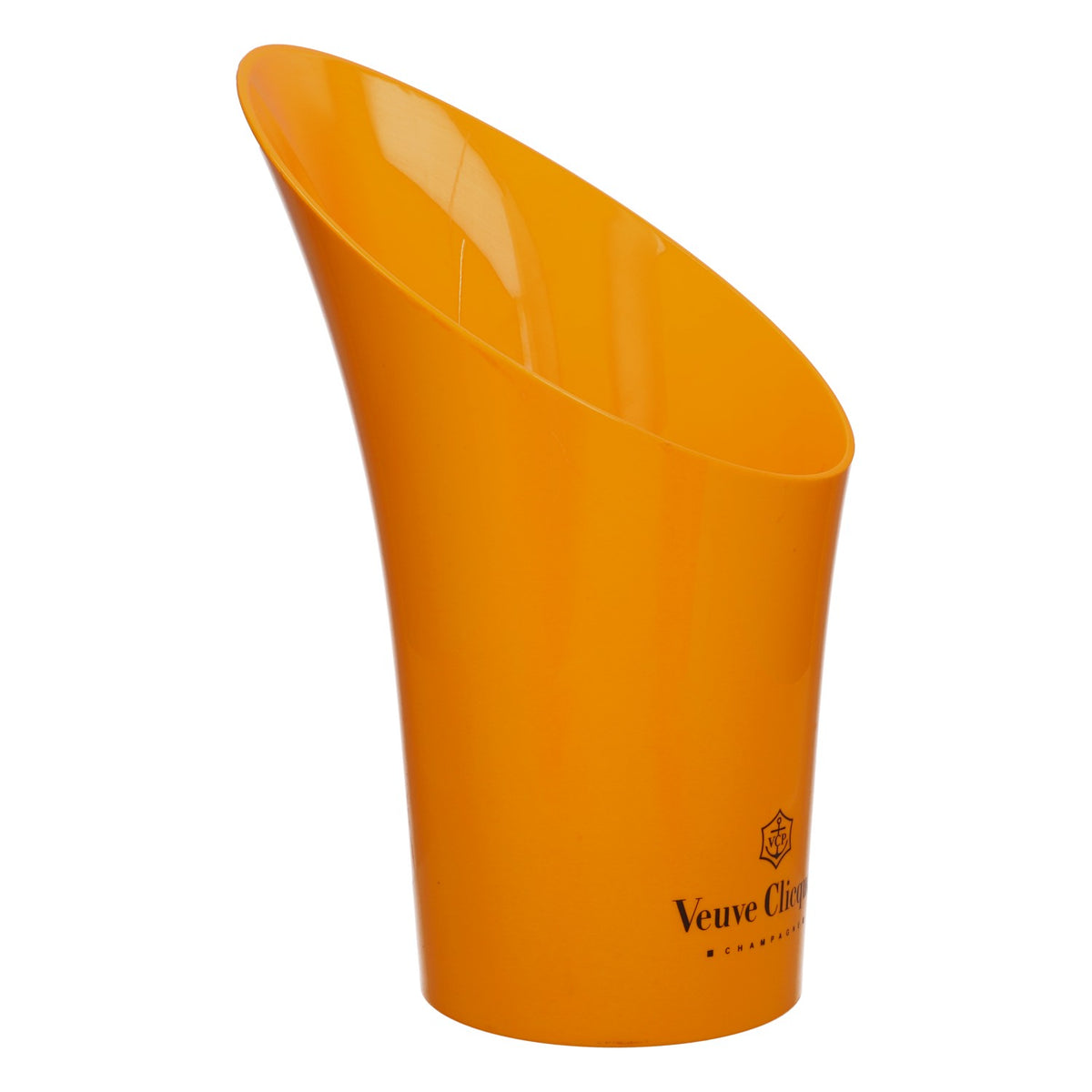 Seau à champagne Veuve Clicquot, orange, modèle simple, produit de deuxième choix, d'occasion, provenant d'une exposition – Vue 2