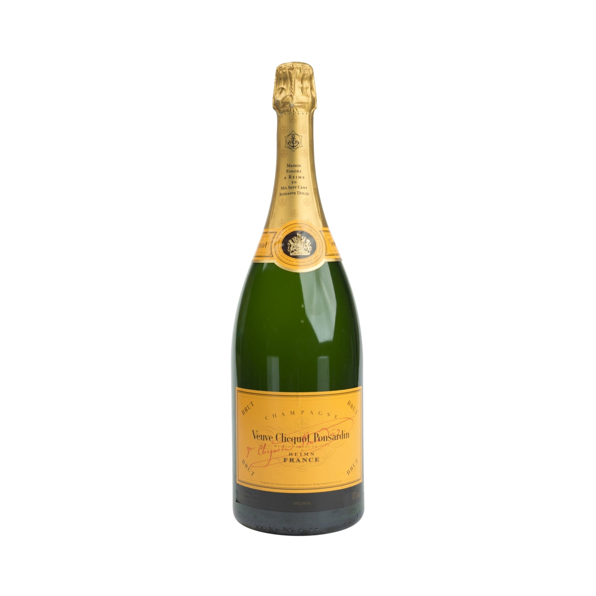 Champagne Veuve Cliquot bouteille fantôme LEER Ponsardin 1,5 l présentoir bouteille factice