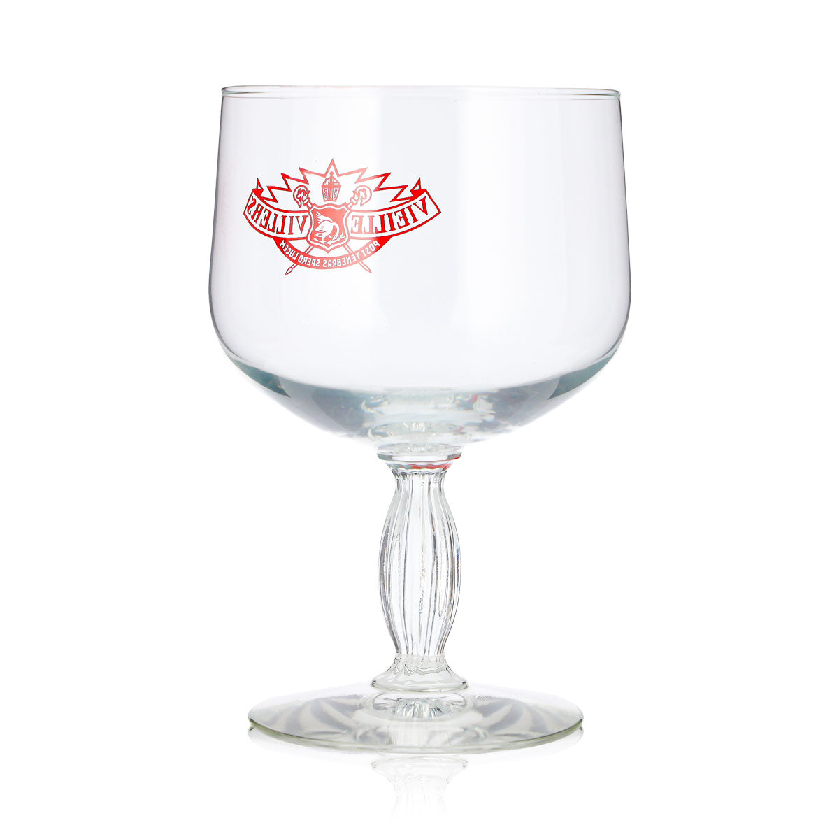Verre à bière Villers 0,44 l, forme tulipe, « Vieille Villers », logo rouge – Vue 4