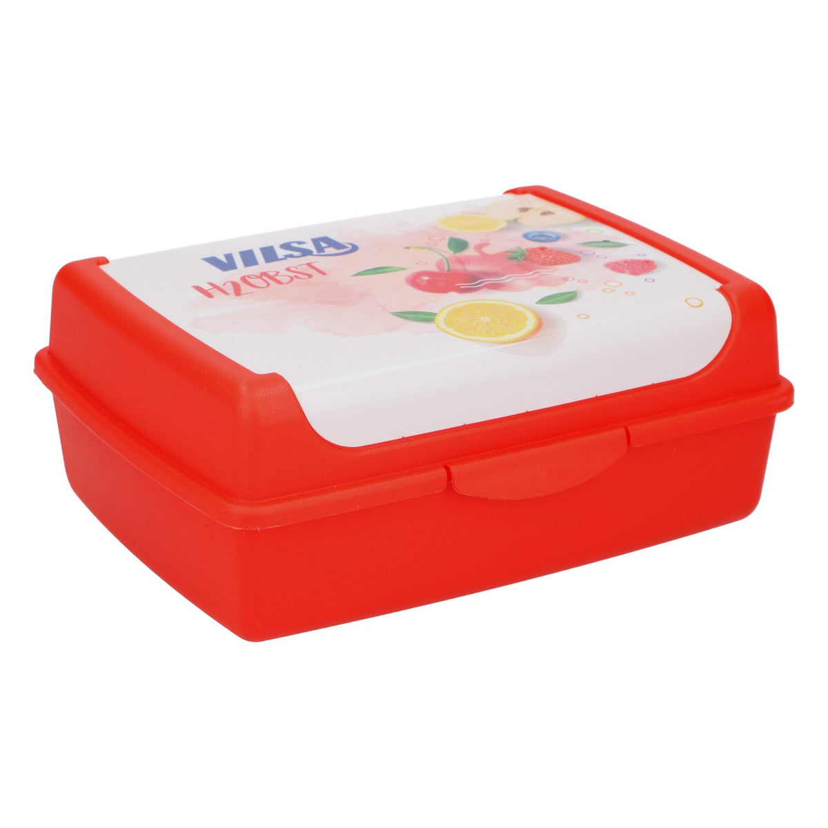 Vilsa H2Obst Boîte Tupperware pour le déjeuner, rouge, boîte à goûter, boîte à pain, boîte à fruits