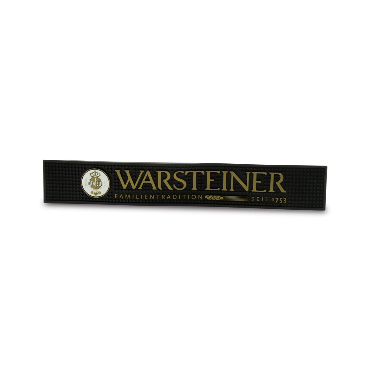 Warsteiner Bier Barmatte Tapis égouttoir Accessoires de bar noir 58x9 cm
