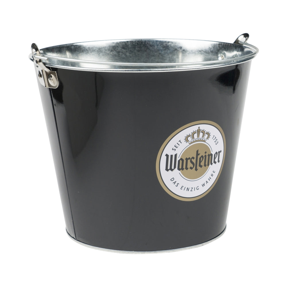 Seau à glace pour bière Warsteiner, poignée, bouteilles, glaçons, seau en métal, boîte, bar