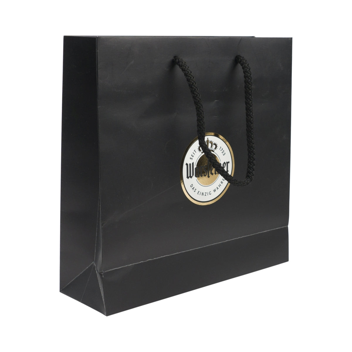 Sac cadeau Warsteiner Bier Sac de transport Sac à provisions noir Sac en papier – Vue 2