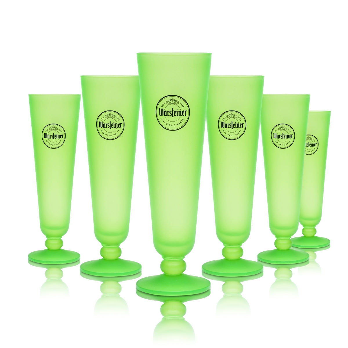 Verre à bière Warsteiner 0,2 l néon tulipe exclusif vert coupe CSD verres Pride Beer