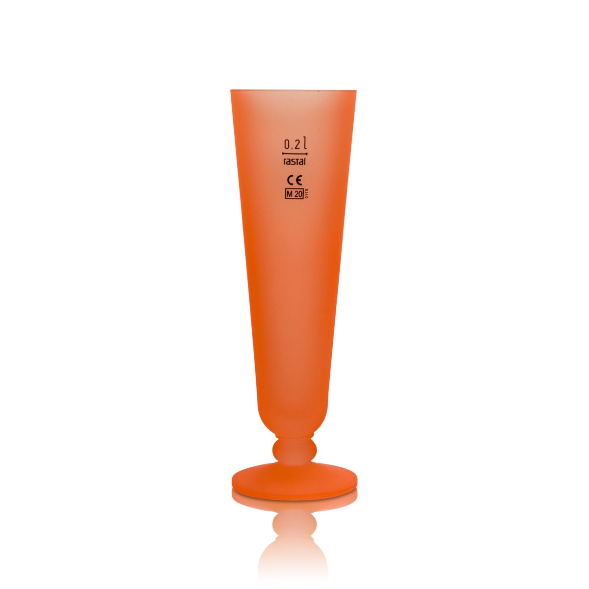 Verre à bière Warsteiner 0,2 l néon tulipe orange coupe collector édition Pride – Vue 3