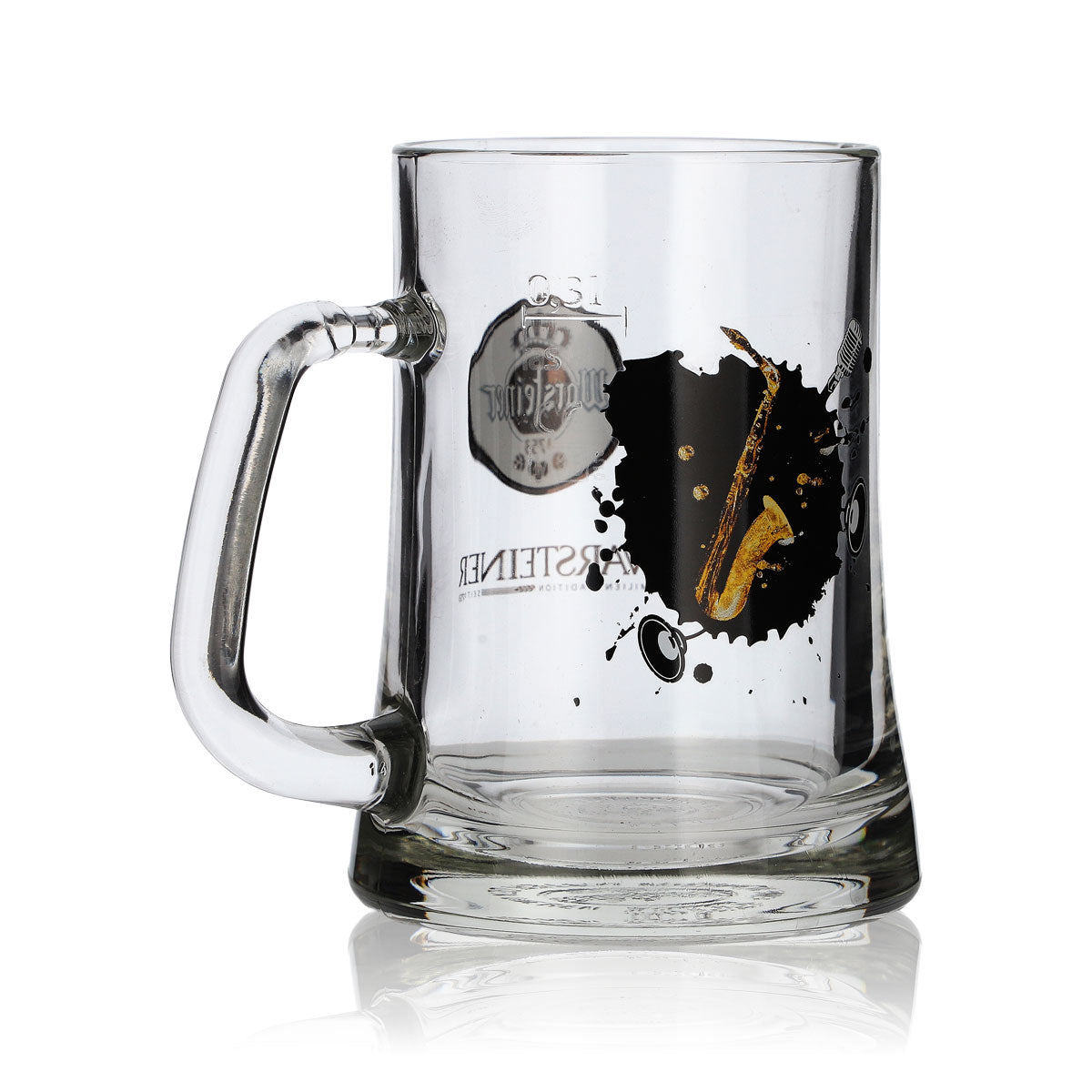 Verre à bière Warsteiner 0,3 l Chope à bière Seidel Chope de collection « Saxophone » Chope à bière – Vue 4