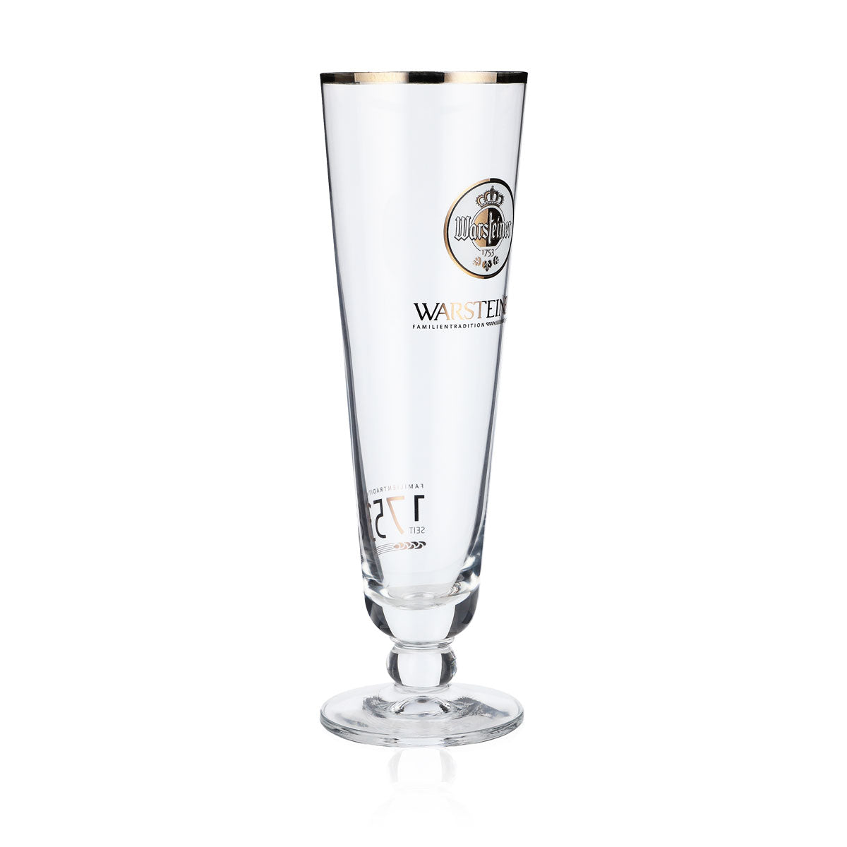 Verre à bière Warsteiner Verres à bière 0,28 l Coupe/tulipe 1753 Logo Bord platine – Vue 2