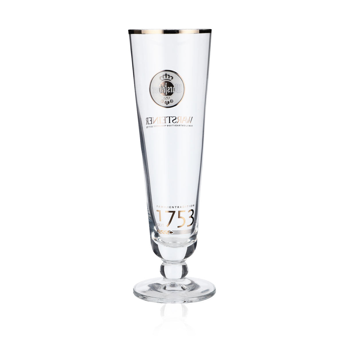 Verre à bière Warsteiner Verres à bière 0,28 l Coupe/tulipe 1753 Logo Bord platine – Vue 3