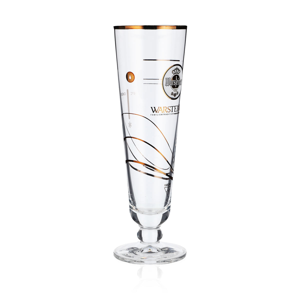 Verre à bière Warsteiner Verres à bière Mode d'emploi Verre à bière avec température colorée « F » – Vue 2
