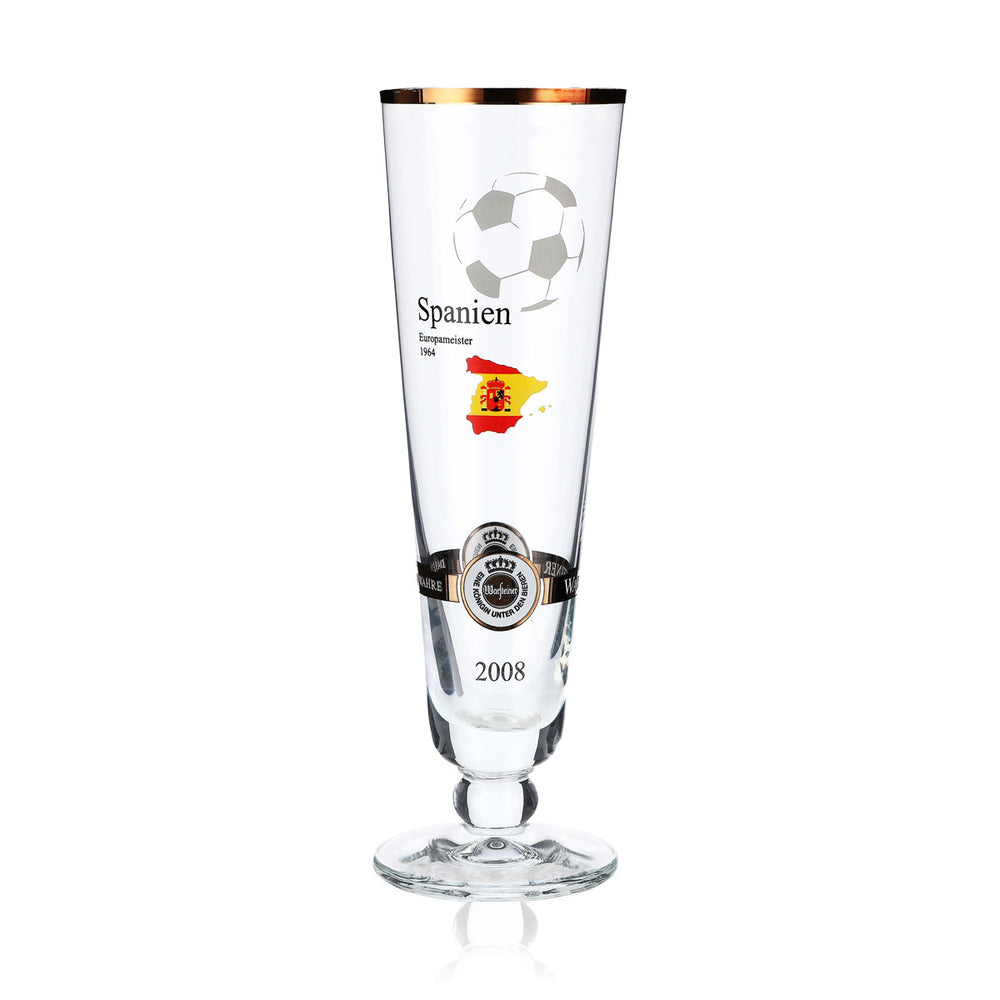 Verres à bière Warsteiner Édition annuelle Euro 2008 Verre Nation « Espagne »