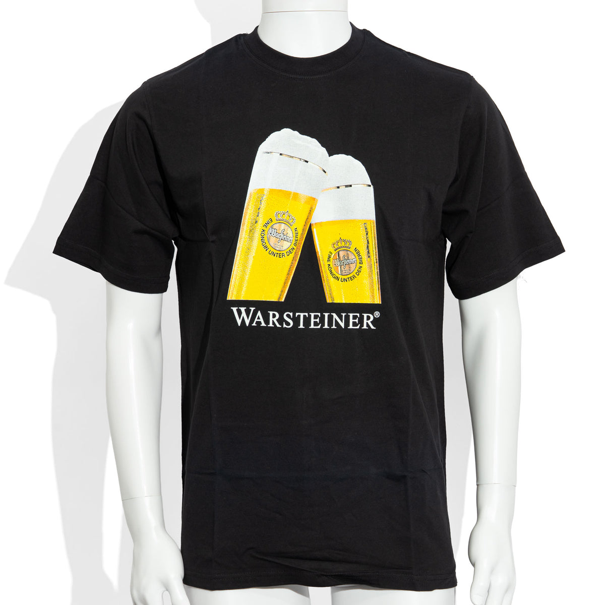T-shirt en coton noir « Warsteiner Bier Glas New Collection », taille M