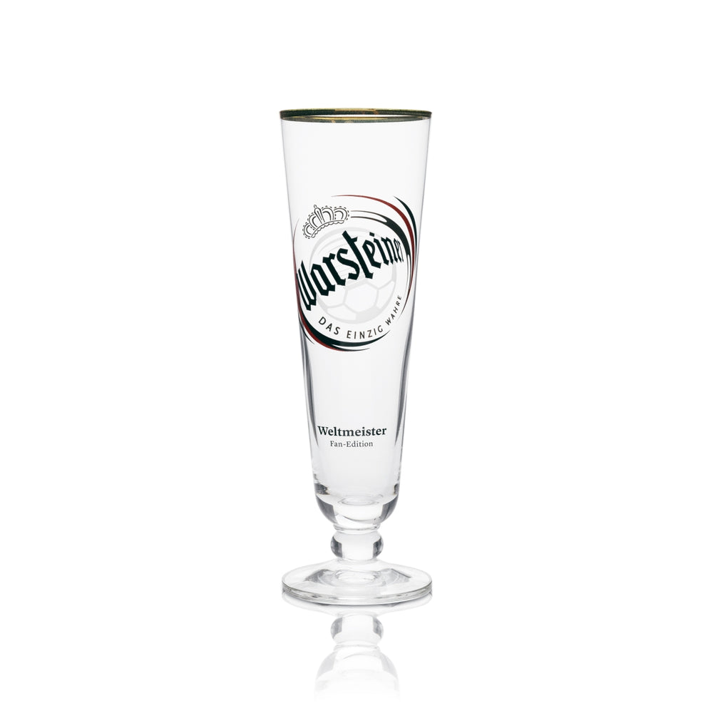 Verre à bière Warsteiner Tulipe Édition spéciale Fan Edition Champion du monde 300 ml
