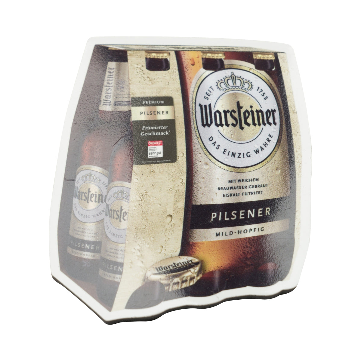 Warsteiner Bière Aimant magnétique pour réfrigérateur Set 4 pièces Souvenir Tableau mural Bar – Vue 3