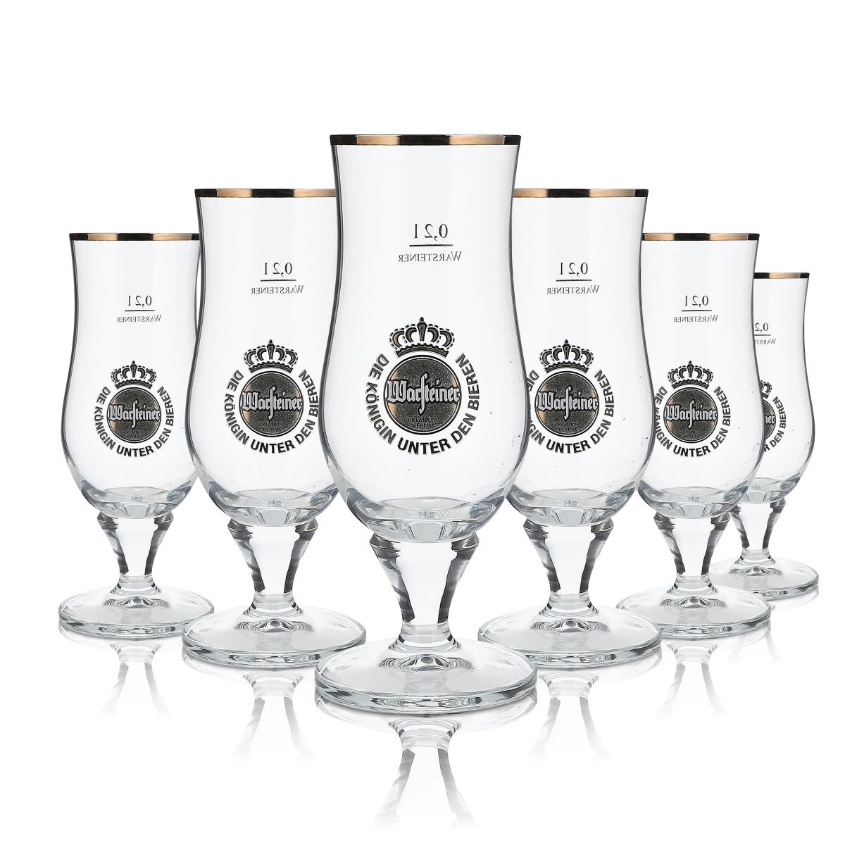 Verre à bière Warsteiner Verre à pied 0,2 l Exclusif Verre à bière Pilstulpe Ventre rond Brasserie Gastronomie