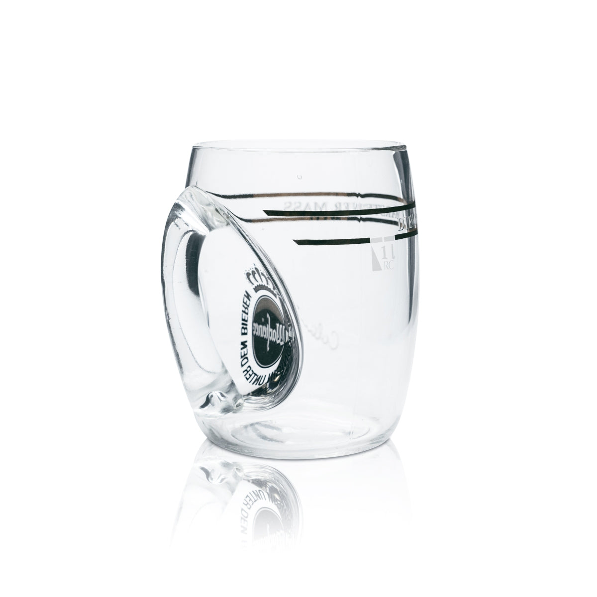 Chope à bière Warsteiner en verre 1 l XL Humpen Seidel Édition spéciale Verres Wahre Freunde – Vue 2