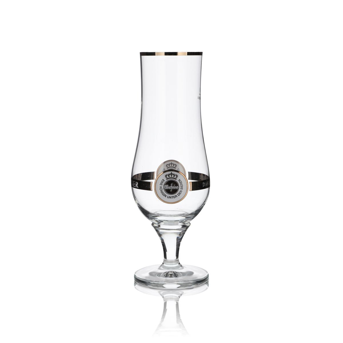Verre à bière Warsteiner Pilstulpe 0,4 l, verre culot, bord doré, verre bombé, brasserie, restauration